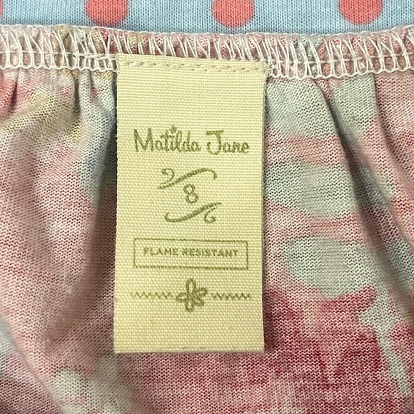 Matilda Jane Girls Floral Short Sleeve Nightgown - Picture 7 of 9